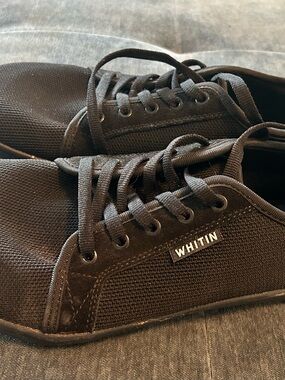 WHITIN Men's Black Canvas Lace-Up Sneakers - Classic Low Top